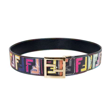 fendi multicolor canvas belt bag|Fendi belt size chart.